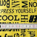 Klebefolie - Möbelfolie Text gelb - 45 cm x 200 cm...