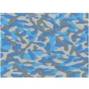 Klebefolie - Möbelfolie Camouflage blau Camo -  45 cm x 200 cm