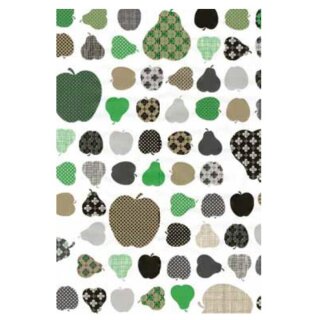 Klebefolie - Möbelfolie Äpfel und Birnen grün -  45 cm x 200 cm