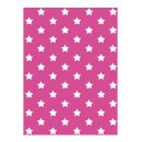 Klebefolie - Möbelfolie Stars - Sterne pink -  45 cm x 200 cm