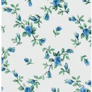 Klebefolie - selbstklebende Möbelfolie Rombo Blumenranken blau 45 cm x 200 cm