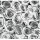 Klebefolie - selbstklebende Möbelfolie Rosen grau weiss -  45 cm x 200 cm