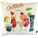 Gobelin Kissenbezug - KIssenhülle Cocktails - ca 50 x 50 cm