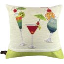 Gobelin Kissenbezug - KIssenhülle Cocktails - ca 50 x 50 cm