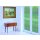 LINEA Fix Dekorfolie statische Fensterfolie Buntglasdekor GE-4603 92 x 150 cm