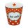 Kaffeebecher JUST SMILE Sterne orange MUG Teebecher