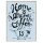 Blechschild Shabby - HOME IS WHERE THE COFFEE IS - Wandschild