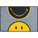 Waschbare Fußmatte Smiley - Half Smile - ca 50 x 75 cm Wash+Dry