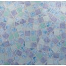 Klebefolie - Möbelfolie selbstklebend Mosaik blau...
