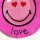 Runder Teppich - Smiley LOVE pink - ca 60 cm Durchmesser