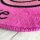 Runder Teppich - Smiley LOVE pink - ca 60 cm Durchmesser