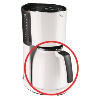 Melitta® Thermokanne, Ersatzkanne für Kaffeemaschine 100208 Enjoy Therm weiß/schwarz 8 Tassen