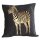 Kissen - Zebra Zierkissen ca 45 x 45 cm Zierkissen schwarz
