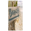 Textilposter Beach - Strand XXL Banner Poster aus Stoff...