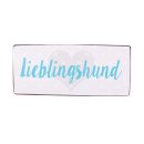 Blechschild - LIEBLINGSHUND - Wandschild im Vintage Look
