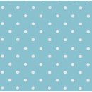 Klebefolie Vintage selbstklebende Möbelfolie Blau Punkte  - Dots 0,45 m x 2 m