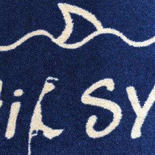 Fußabstreifer Waschbare Fussmatte Insel Sylt ca 50 x 75 cm wash+dry blau Hi 