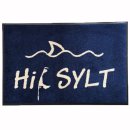 Waschbare Fussmatte - HI! Insel Sylt 50 x 75 cm wash+dry Fußabstreifer blau
