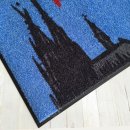 Waschbare Fußmatte blau Stadtmatte Köln 50x75 cm - Wash + Dry B-Ware