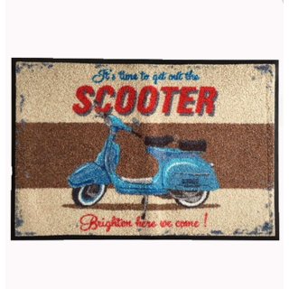 Waschbare Fussmatte - Scooter - Roller - Martin Wiscombe 47x73cm wash+dry