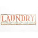 Blechschild - LAUNDRY - Vintage Wandschschild Metall