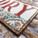 Blechschild - LAUNDRY - Vintage Wandschschild Metall