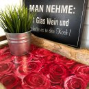 Klebefolie - Möbelfolie - rote Rosen - Dots - 45 cm x 1500 cm Dekorfolie