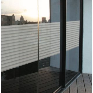 1,60 m x 0,46 m LINEA Fix Dekorfolie statische Fensterfolie Office Streifen 
