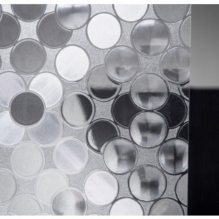 Dekorfolie statische Fensterfolie RONDO Kreise Glasdekorfolie Maxirolle 0,90X20M
