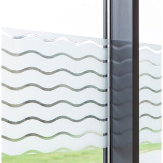 Dekorfolie statische Fensterfolie Wave Wellen Maxirolle 0.90 x 20 Meter