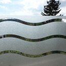 Dekorfolie statische Fensterfolie Wave Wellen Maxirolle 0.90 x 20 Meter