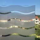 Dekorfolie statische Fensterfolie Wave Wellen Maxirolle 0.90 x 20 Meter
