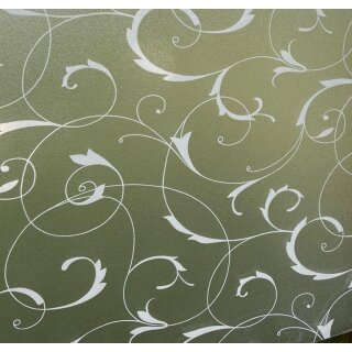 Statische Fensterfolie Vitrostatic Scroll Flower Dekorfolie - Ranken 0.67 x 15 m