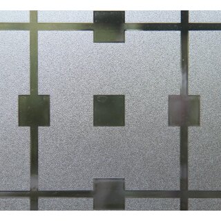 Statische Fensterfolie - JOY static Dekorfolie - Manhatten Karo 0,45 x 20 Meter