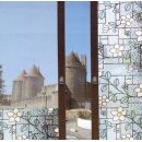 LINEA Fix statische Fensterfolie GLS 4657 Blumen Dekorfolie 0,92 m x 20 m