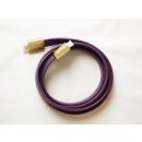 connecty+ HDMI Kabel Flachkabel 1.4 in Lila  Länge: 1,8 Meter, vergoldete Stecker, Metall