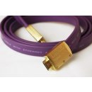 connecty+ HDMI Kabel Flachkabel 1.4 in Lila  Länge: 1,8 Meter, vergoldete Stecker, Metall