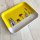 1 Frühstücksteller - Barcelona gelb - Tablett ca 19 x 15 cm