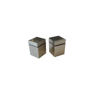 Duraline "Mini Cube" Regalträger SET, Träger, 2 Stück, aus Metall, silber, Nr. 1130208