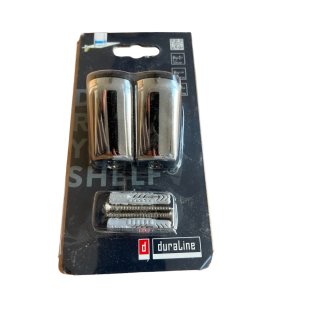 Duraline "MiniClip Chrome" Regalträger SET, Träger, 2 Stück, aus Metall, silber glänzend, Nr. 1130230