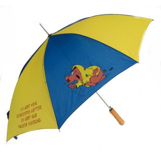 Uli Stein Regenschirm - Stockschirm - Es gibt kein schlechtes Wetter - Schirm