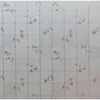 LINEA Fix Dekorfolie statische Fensterfolie Blumen GLC 1055 - 0.92 x 20 Meter Maxirolle