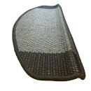 Stufenteppich - Stufenmatte Lugano Sisal Anthrazit 25x65 cm