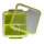 Rotho Memory Snackbox, Lunchbox 1l, herausnehmbarer Einsatz, grün transparent - 16x15x7,7cm