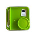 Rotho Memory Salatbox, Lunchbox, Menübox, Frischebox 1,7 L Grün