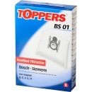 Toppers Staubsaugerbeutel BS01 für Siemens / Bosch Staubsauger Typ: D / E / F / G / H  / kompatibel Swirl S67