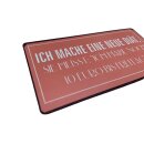 Kühlschrankmagnet im Antik Look - Ich mache eine neue Diät