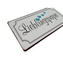Kühlschrankmagnet im Antik Look - Lieblingspapa
