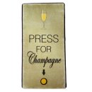 Kühlschrankmagnet im Antik Look -  Press for Champagne