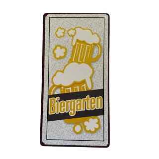 Kühlschrankmagnet im Antik Look -  Biergarten